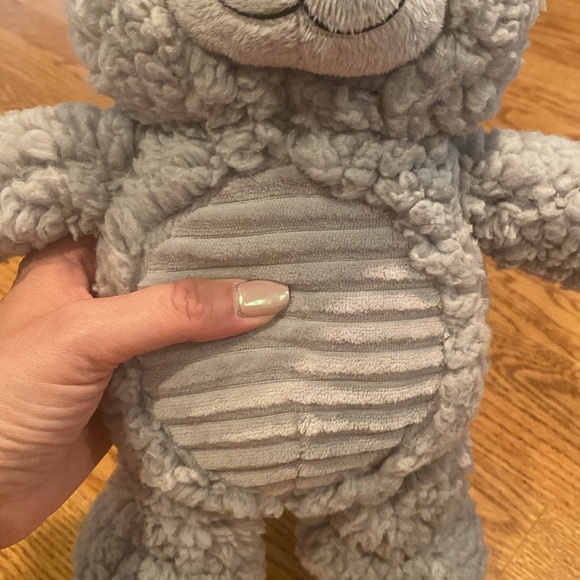 Kellytoy gray stuffed teddy bear - Picture 2 of 5